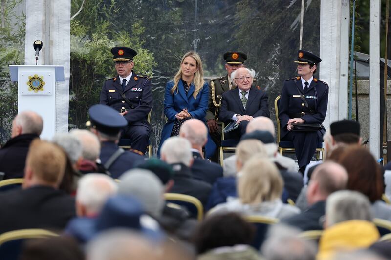 As part of An Garda Síochána centenary projects the Monument of Remembrance at Garda HQ in the Phoenix Park has been refurbished to include the names of all Garda personnel who have died while in service. Photo: Nick Bradshaw / The Irish Times