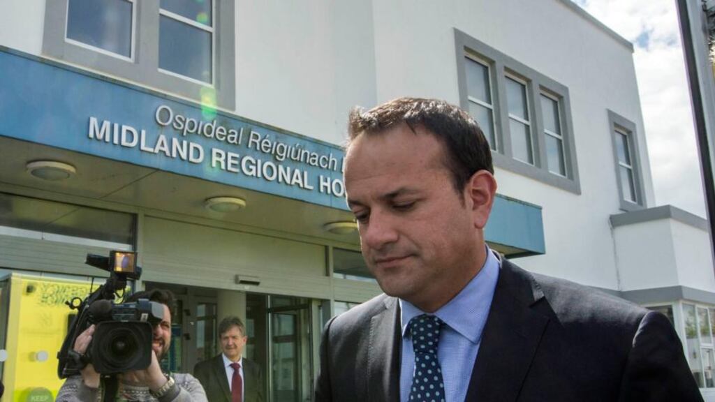 Minister for Health Leo Varadkar during a visit to Portlaoise hospital last week. Photograph: Brenda Fitzsimons