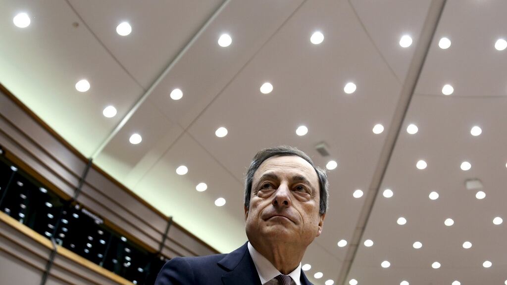 European Central Bank president Mario Draghi: the ECB is expected to make an interest rate announcement. Photograph: Francois Lenoir/Reuters