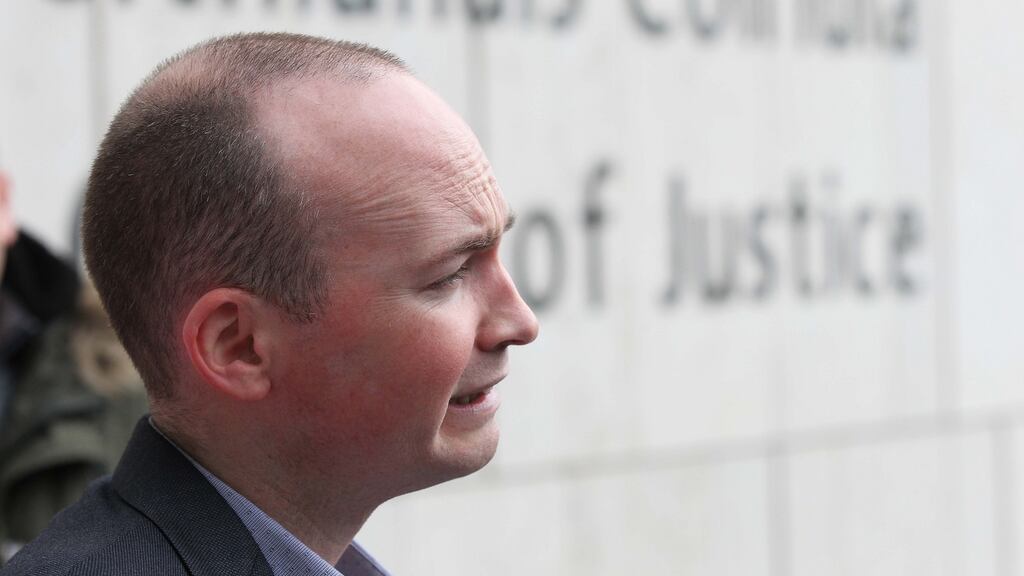 Anti-Austerity Alliance TD Paul Murphy pictured after appearance at Dublin Circuit Court . Photograph: Collins Courts