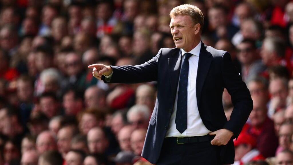 Everton have confirmed that David Moyes it to leave the club at the end of the season. Photograph: Laurence Griffiths/Getty Images