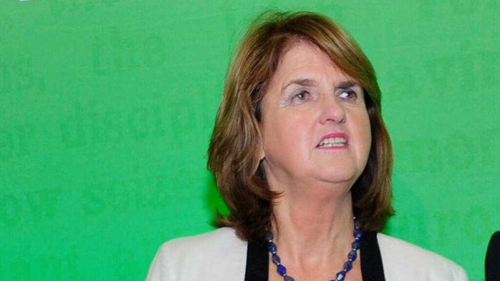 Tánaiste Joan Burton: pointed to where Irish health service was performing well. Photograph: Aidan Crawley/The Irish Times