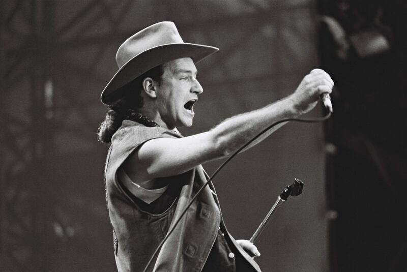 U2 perform The Joshua Tree at Croke Park, Dublin, the first time around, in 1987. Photograph: Eric Luke