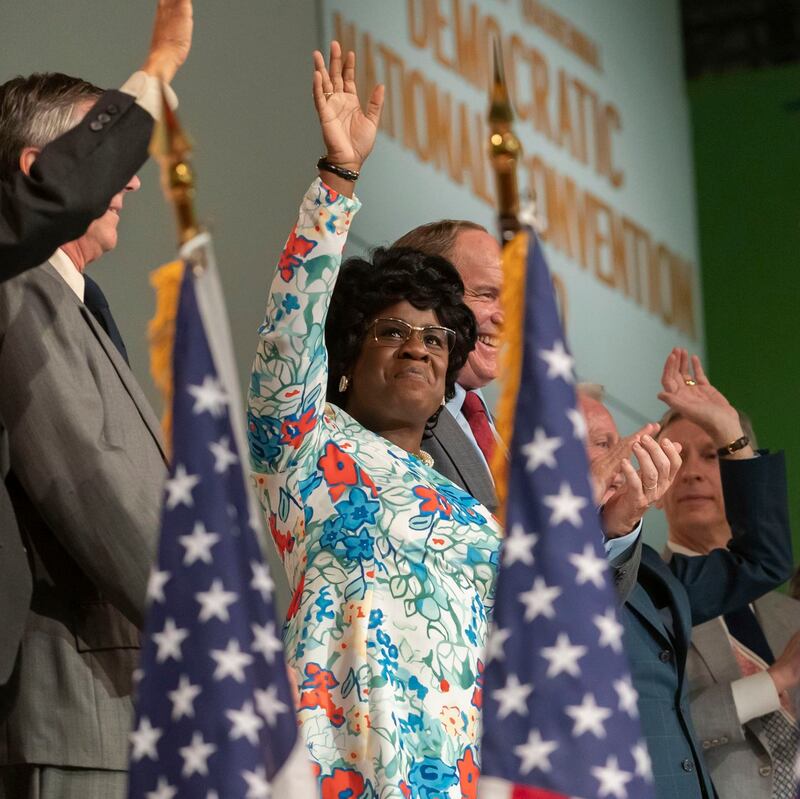 Uzo Aduba as Shirley Chisholm in the BBC’s Mrs America. Photograph: BBC/Sabrina Lantos