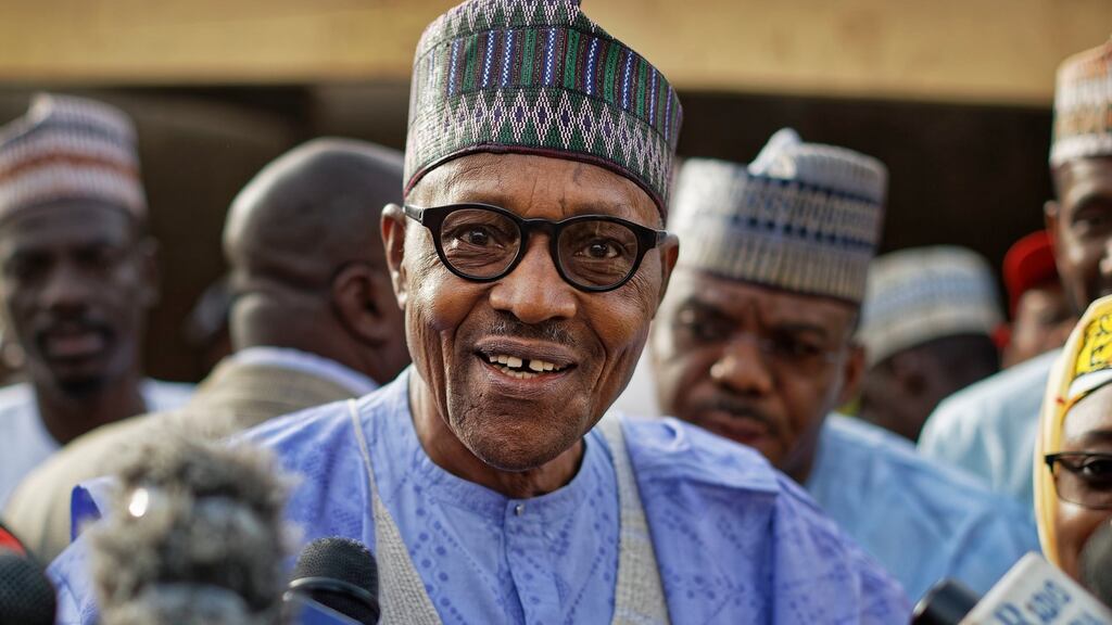 Nigeria’s president Muhammadu Buhari this week ordered the country’s financial police to investigate the circumstances of the original deal. Photograph: Ben Curtis/AP