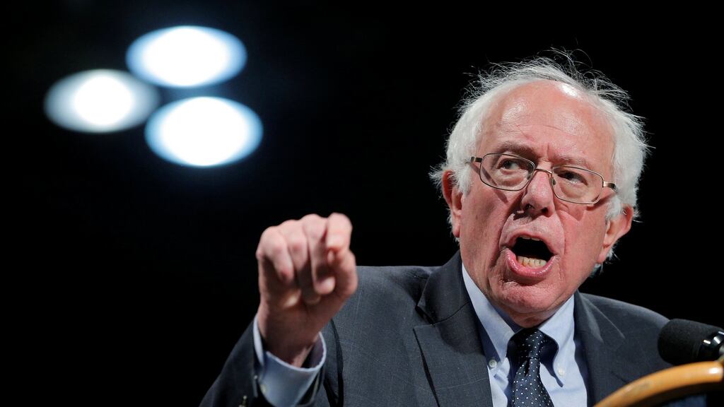 US Democratic presidential candidate Bernie Sanders: He is expected to attend a small, invitation-only conference at the Vatican’s Pontifical Academy of Social Sciences. Photograph: Brian Snyder/Reuters
