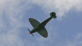 Spitfire and B-17 part of Dublin city flypast