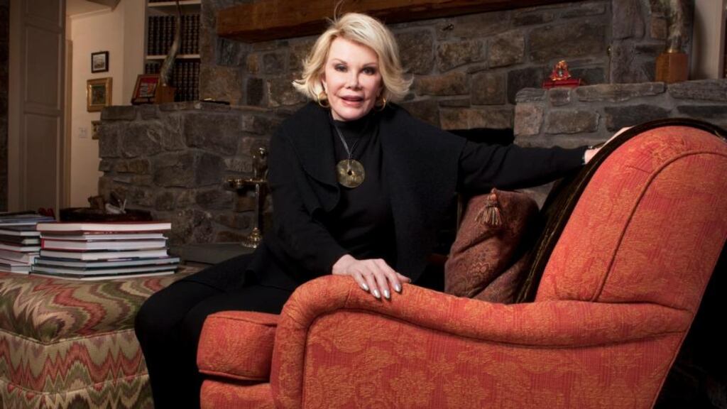 Joan Rivers, the brash, pioneering comedian who paved the way for women in stand-up comedy, died in a New York hospital a week after she stopped breathing during an outpatient medical procedure on her vocal cords. Photograph: Chris Ramirez/ New York Times service