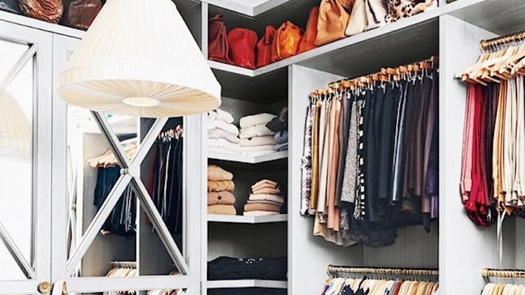 A separate room to hold all of your clothes, shoes, bags and accessories is a good idea, in theory, but you need to be realistic about available space