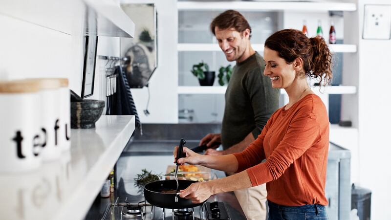 Make sure your cooking area is clean and pleasant to work in - especially if you have an open plan layout where guests will be dining. Photograph: Getty Images
