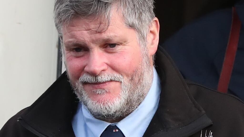 RNLI diver John O’Raw at the inquest for five family members who died when their car slipped off Buncrana pier Co Donegal in March 2016. Photograph: Niall Carson/PA Wire