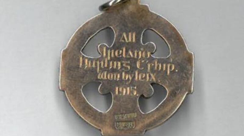 Fonsie Mealy book sale: Laois all-Ireland winners’ medal from 1915, €11,000 (estimate €7,000-€10,000)