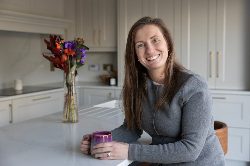 Stacey Hawkes in her renovated house outside Gortnahoe, Co Tipperary. Photograph: John D Kelly Photography