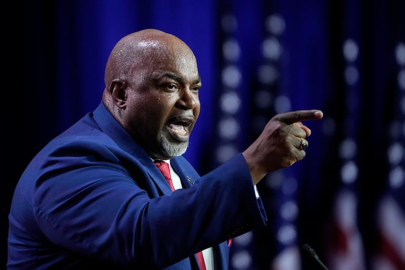 Mark Robinson, the Republican candidate for governor of North Carolina. Photograph: Drew Angerer/Getty
