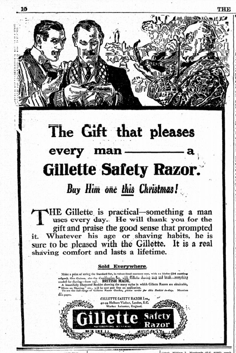 The gift that pleases every man... (December 17th, 1912)