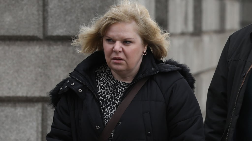 Noreen Hedigan from Doneraile, Co Cork, pictured at the Four Courts on Friday for her High Court action. She told the judge she is now “staying clear of implants”. Photograph: Collins Courts