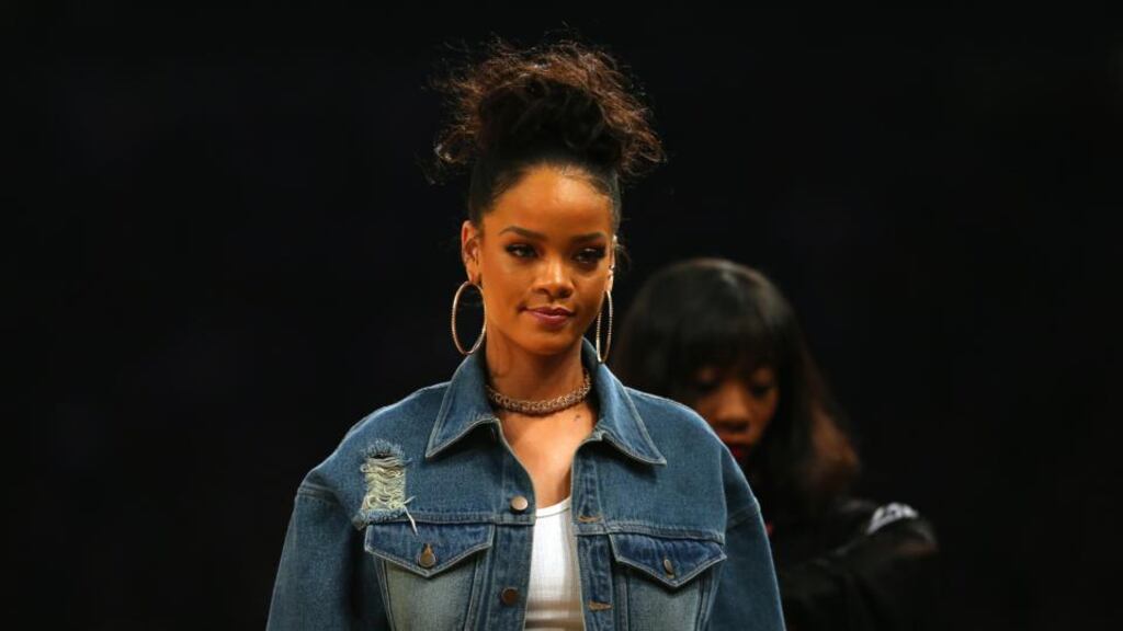 Rihanna won a false representation case against TopShop over a T-Shirt that carried her image. Photograph: Elsa/Getty Images