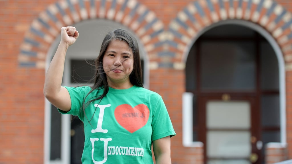 Irene Jagoba is an active member of the Migrant Rights Centre of Ireland, campaigning on behalf of undocumented migrants in Ireland. Photograph: Alan Betson