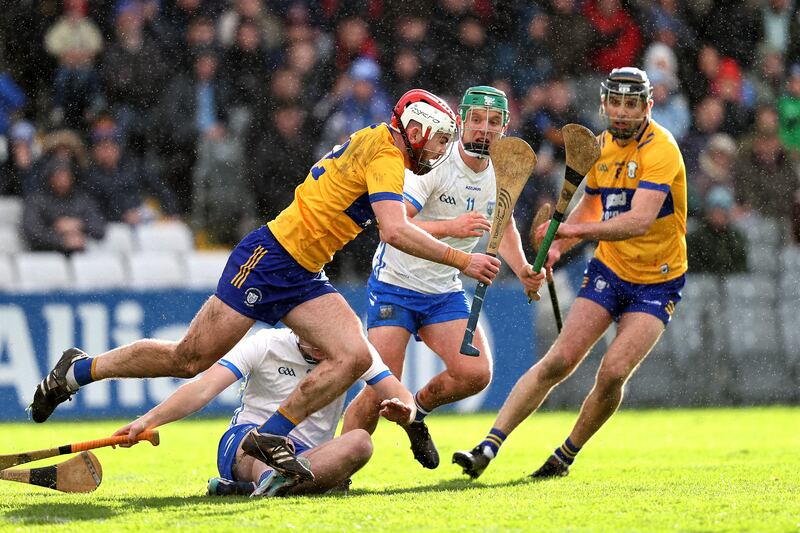 Clare's Adam Hogan in action against Waterford. Photograph: Bryan Keane/Inpho