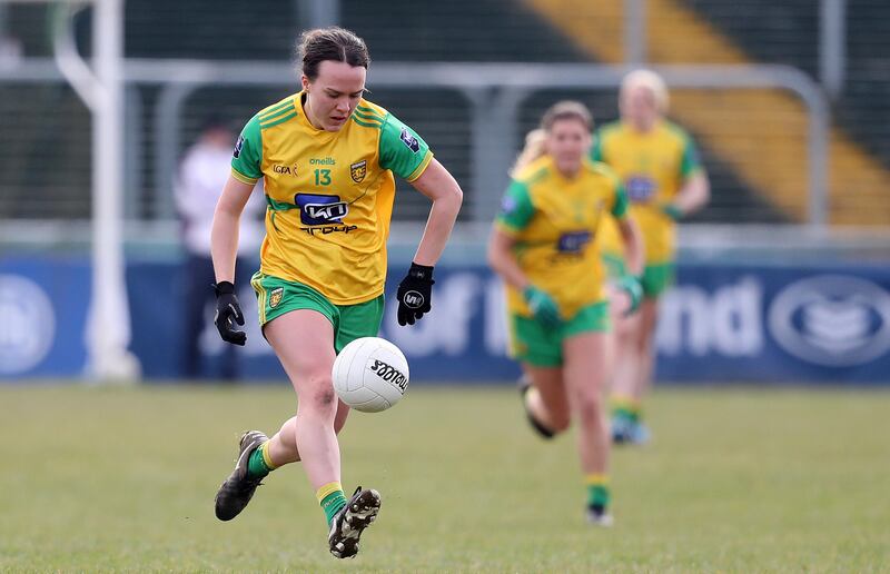 Ciara Grant in action for Donegal against Kerry in 2018. Photograph: Tommy Dickson/Inpho