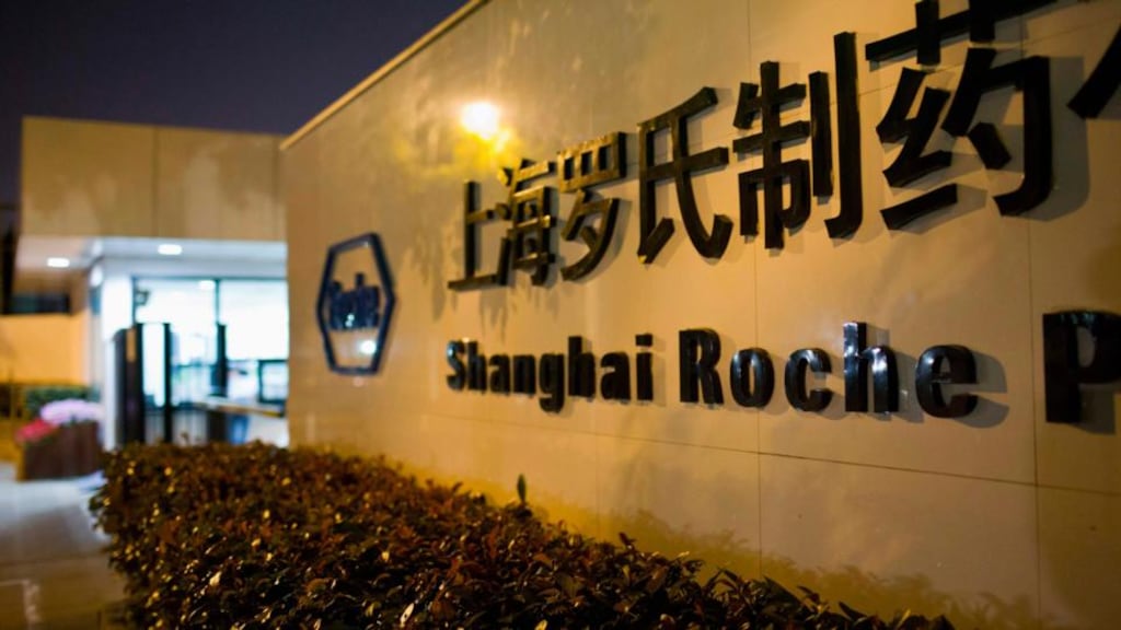 Shanghai Roche Pharmaceutical’s headquarters in Shanghai. Photograph: Reuters/Aly Song/Files