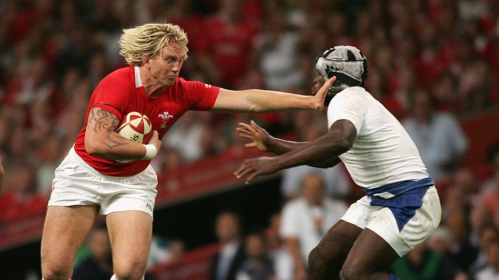 Former Wales international Alix Popham and his wife Mel Bramwell-Pophamstarted the  Head for Change to provide support, care and education for players and families suffering with traumatic brain injuries. Photograph:  David Rogers/Getty Images