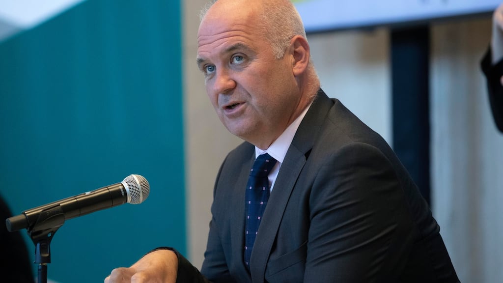 Dr Tony Holohan, chief medical officer at the Department of Health,  speaking on Monday evening. Photograph:  Colin Keegan/Collins Dublin