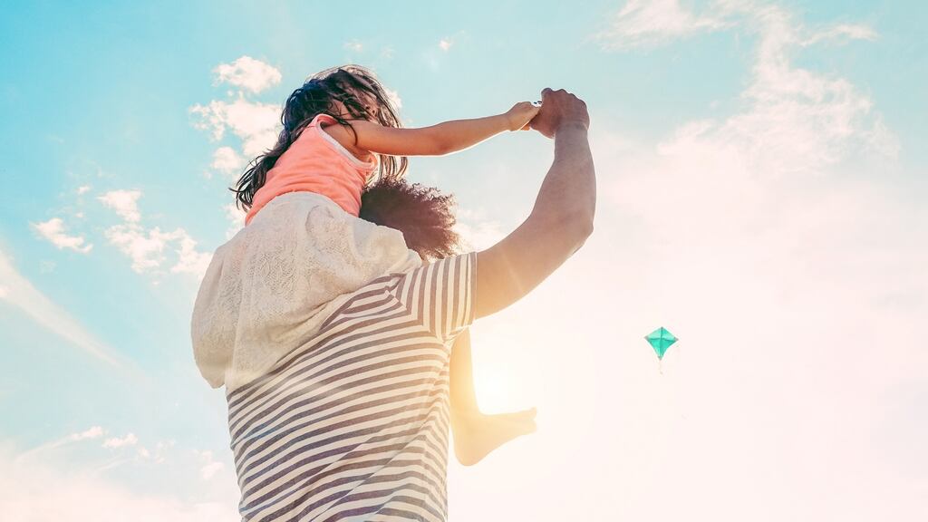 ‘Suddenly I am both six and 16/And caught in some strange limbo between./Sat on Dad’s shoulders/with two tired little feet/plucking nonsense from sea air’