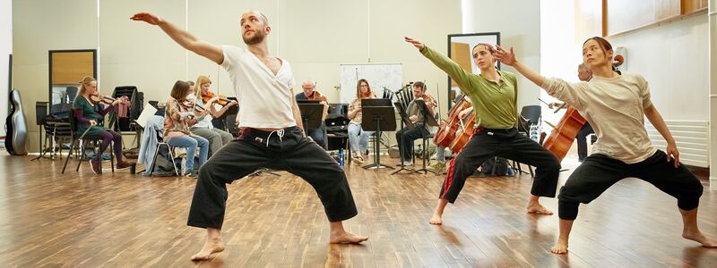 Luail: Sean Lamer, Meghan Stevens and Jou-Hsin Chu. Photograph: Maurice Gunning