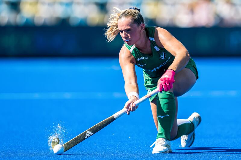 Caoimhe Perdue in action for Ireland. Photograph: Frank Uijlenbroek/Inpho