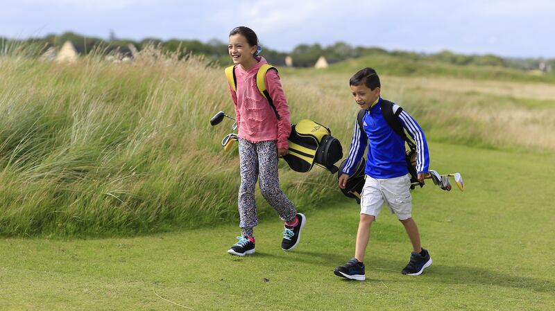 Golf is a good family sport because the handicapping system allows those of varying ages and abilities to play and compete together. Photograph: Fran Caffrey / Golffile.ie