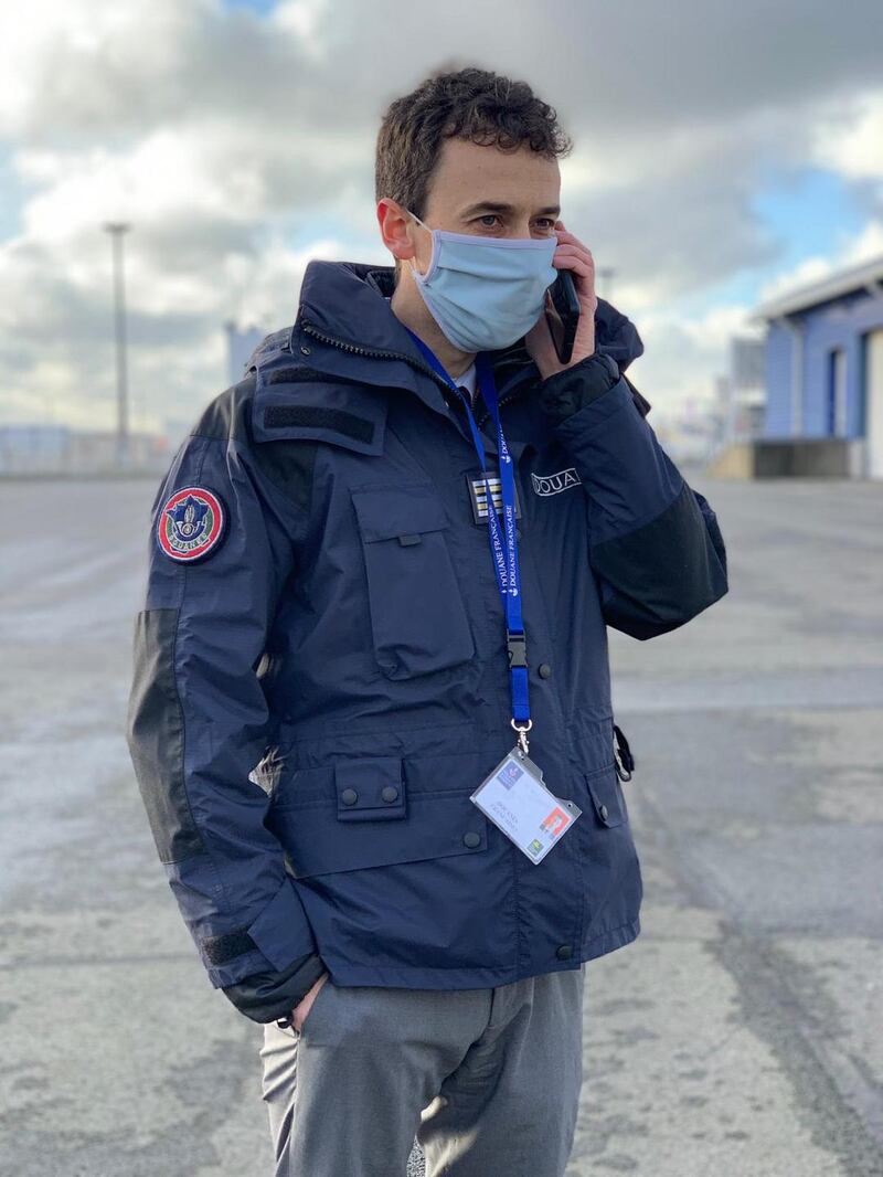 Thibaut Rougelot, head of regional communications with the French customs service. Photograph: Sharon Gaffney