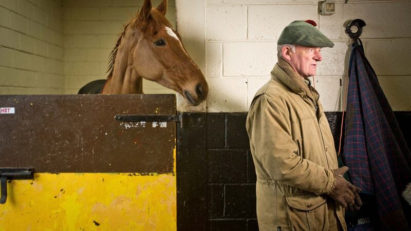 Annie Power and trainer Willie Mullins pictured last week in Bagenalstown, Co Carlow. Photograph: Morgan Treacy/Inpho