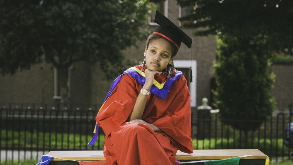 Naomi Moonveld-Nkosi stars as Kyla in The Ark’s What Did I Miss? by Sean Dunne, which explores and shares children’s experience of lockdown. Photograph: Ste Murray