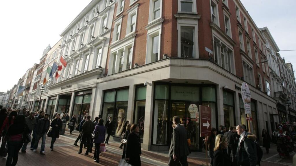 The Brown Thomas flagship store on Grafton Street, Dublin, is to get a €8.5 million refurbishment. Photograph: Dara Mac Dónaill