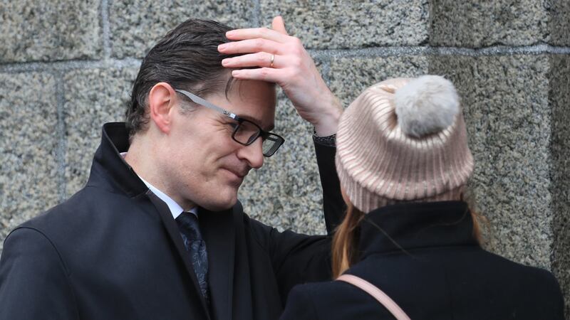 Paul Murray at the Church of Our Lady of Perpetual Succour, Foxrock, for the funeral of his father Frank. Photograph: Colin Keegan, Collins Dublin