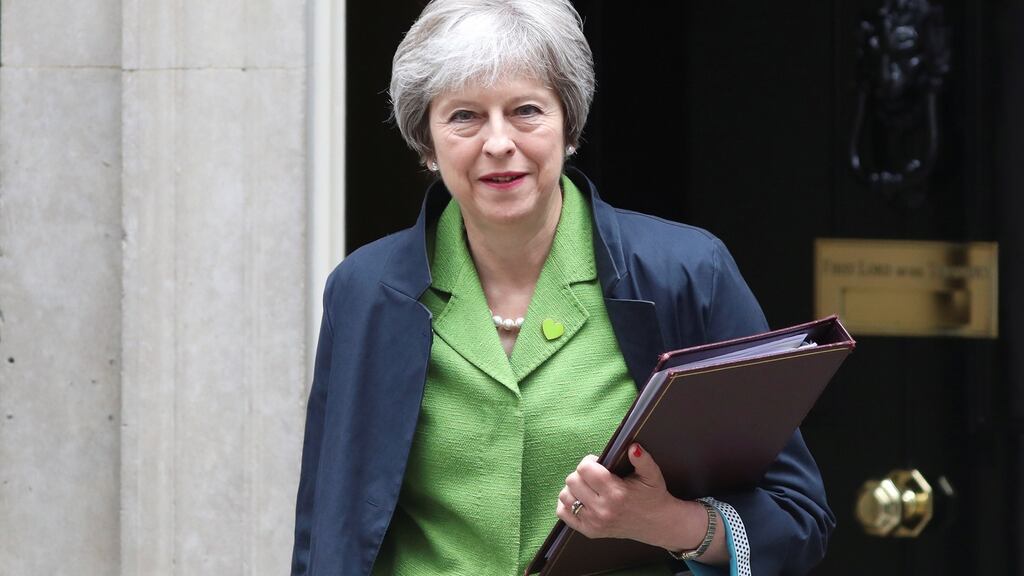 Theresa May: scraped though a key vote on Brexit legislation in the House of Commons on Tuesday. Photograph: Simon Dawson/Reuters