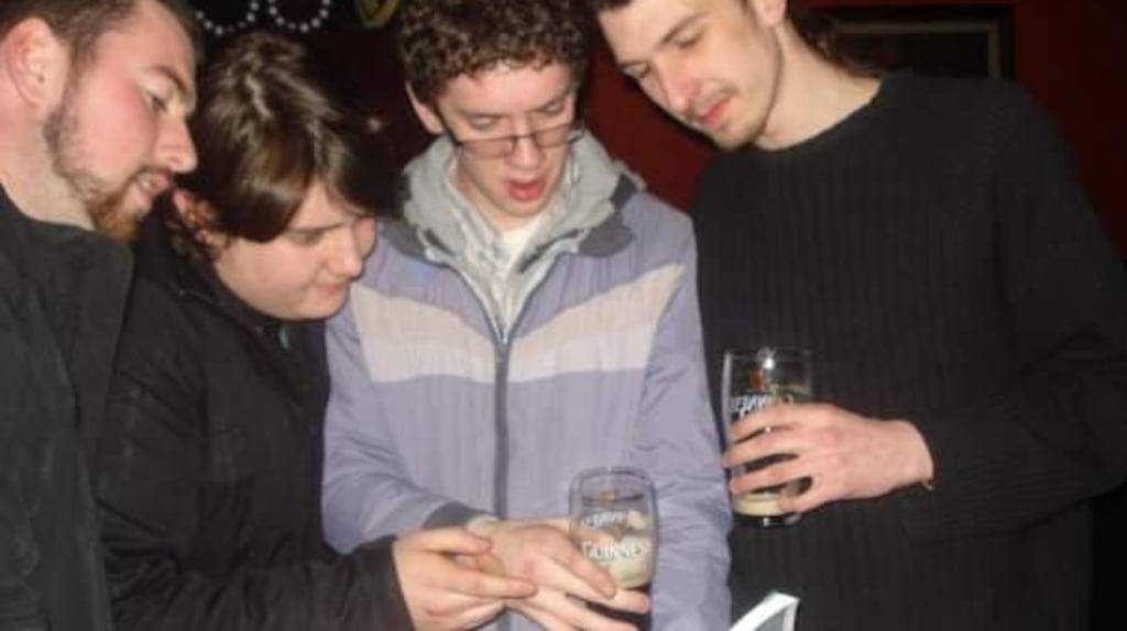 Ross McQuade, left, Richard Henry, Conor Yorke and Padraig Fallon in O’Neill’s