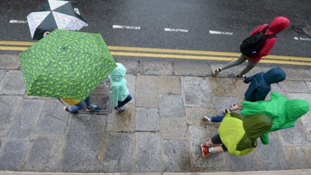 The increased cloud cover will increase the chances of occasional showers. Photograph: Dara Mac Donaill