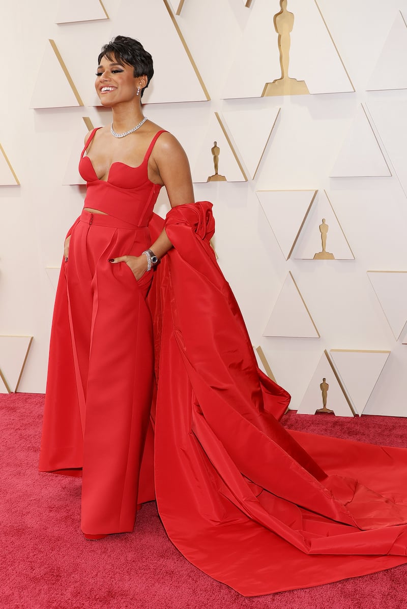 HOLLYWOOD, CALIFORNIA - MARCH 27: Ariana DeBose attends the 94th Annual Academy Awards at Hollywood and Highland on March 27, 2022 in Hollywood, California. (Photo by Mike Coppola/Getty Images)