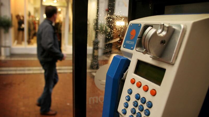 A public phone, one of many left neglected around Dublin city. Photograph: Aidan Crawley