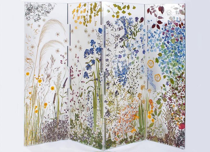 ‘Bloom!’ floral-inspired resin screen by artist Sasha Sykes