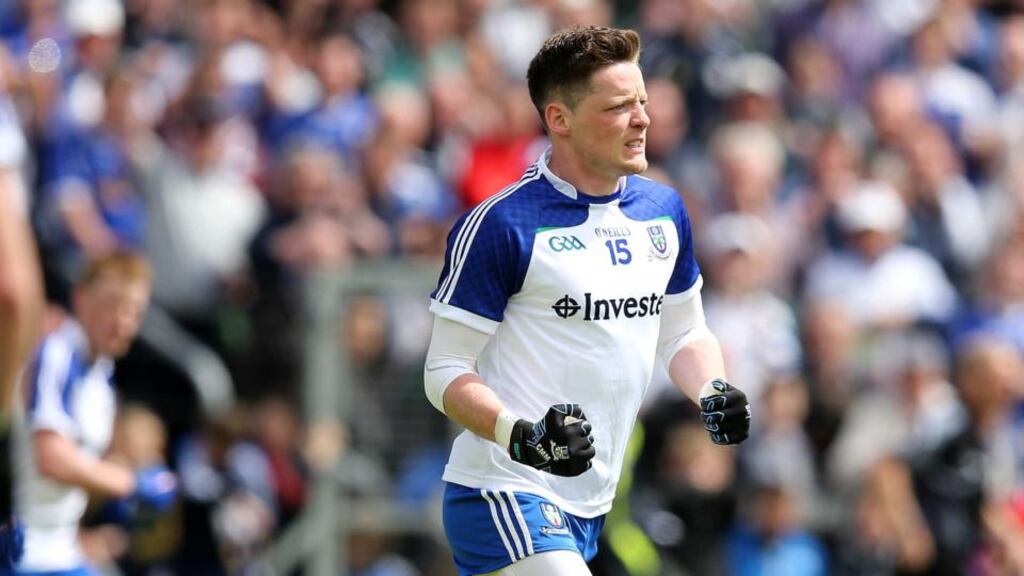 Conor McManus scored seven points for Monaghan as they pipped rivals Cavan at Breffni Park. Photograph: Inpho