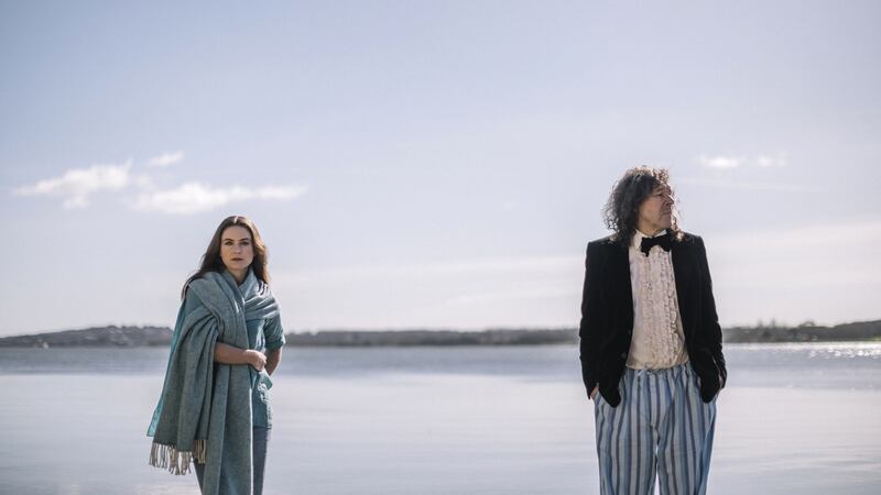 Judith Roddy and Stephen Rea, who star in The Visiting Hour, a new play written by Frank McGuinness during Covid. Photograph: Rich Gilligan