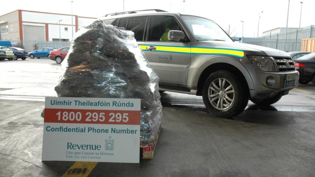 The drugs seized at Dublin Port on Monday. Photograph: Revenue’s Customs Service