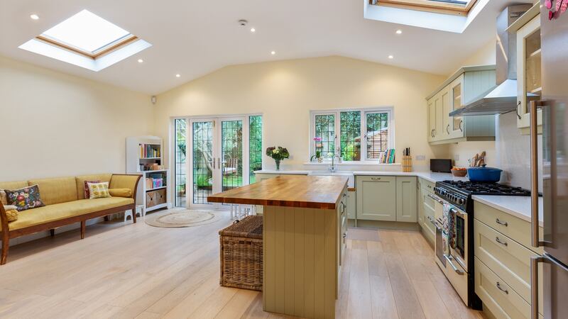 Bright, open-plan kitchen