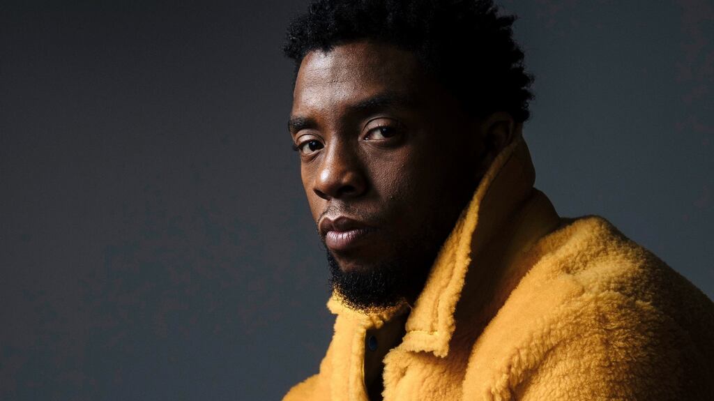 Chadwick Boseman poses for a portrait in New York to promote his film, “Black Panther.” Photograph:   Victoria Will/Invision/AP