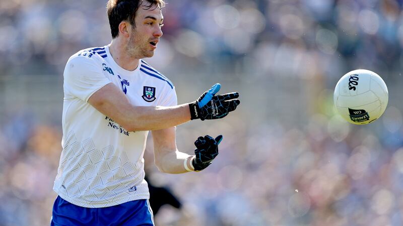 Jack McCarron has stepped up for Monaghan in the absence of Conor McManus. Photograph: James Crombie/Inpho