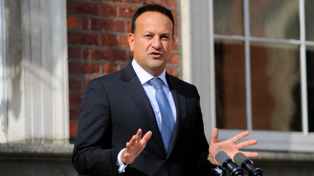 Tánaiste Leo Varadkar said the Government has initiated a review of tax and company law arrangements starting immediately. Photograph: Gareth Chaney/Collins