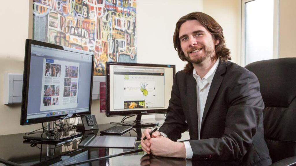 Darren Doyle, owner and creative director at graphic design and web marketing company Studio93. photograph: liam kidney